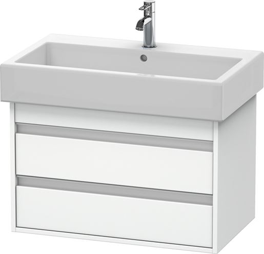 DURAVIT KETHO skříňka pod umyvadlo 75x44x48 cm, 2 zásuvky, White matt KT663701818 Obrázek - Hlavní obrázek