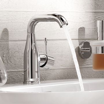 GROHE ESSENCE NEW umyvadlová stojánková baterie, s odtokovou soupravou, chrom 23462001 Obrázek - fotka
