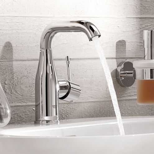 GROHE ESSENCE NEW umyvadlová stojánková baterie, s odtokovou soupravou, chrom 23462001 Obrázek - fotka