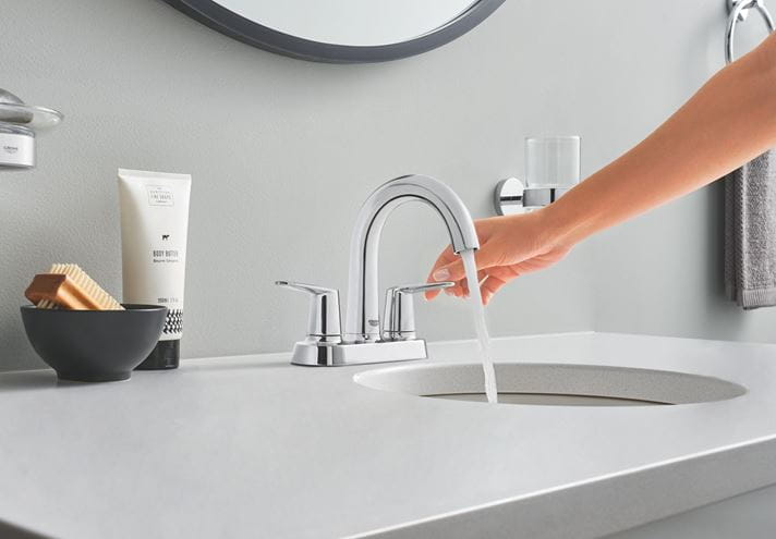 GROHE ESSENTIALS CUBE nástěnný pohárek, sklo, chrom 40755001 Obrázek - fotka