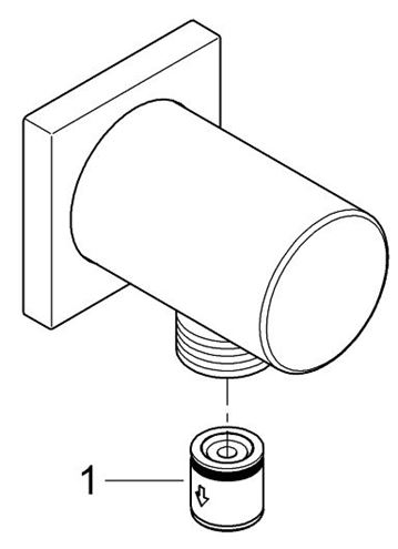 GROHE RAINSHOWER nástěnné kolínko, chrom 27076000 Obrázek - fotka