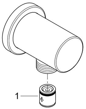 GROHE RAINSHOWER nástěnné kolínko, měsíční bílá/chrom 27057LS0 Obrázek - fotka