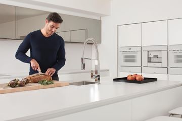 GROHE EUROCUBE dřezová baterie, s flexi ramínkem a sprškou, chrom 31395000 Obrázek - fotka