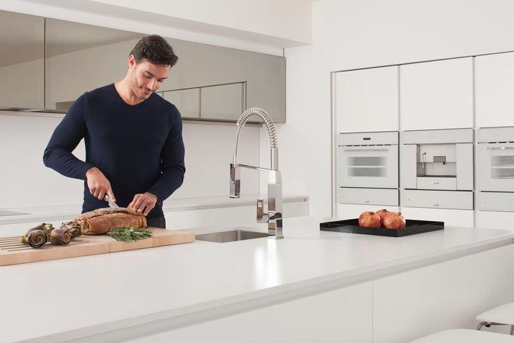 GROHE EUROCUBE dřezová baterie, s flexi ramínkem a sprškou, chrom 31395000 Obrázek - fotka