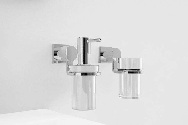 GROHE ALLURE dávkovač tekutého mýdla 160 ml, nástěnný, sklo, chrom 40363000 Obrázek - fotka