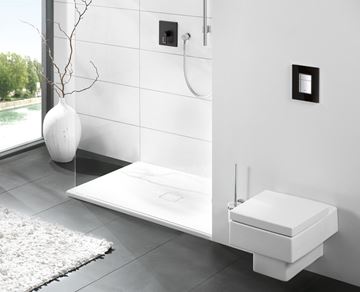 GROHE SKATE COSMOPOLITAN ovládací tlačítko pro dvě splachování, sklo, velvet black-černá/chrom 38845KS0 Obrázek - fotka