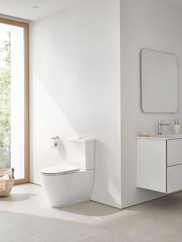 GROHE ESSENCE WC kombi mísa, Rimless splachování, vario odpad, alpská bílá 3957200H Obrázek - fotka