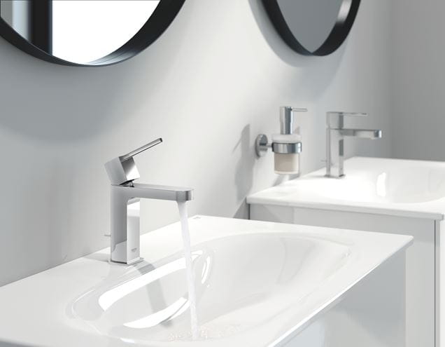 GROHE PLUS umyvadlová stojánková baterie, s odtokovou soupravou, studený start, chrom 23870003 Obrázek - fotka