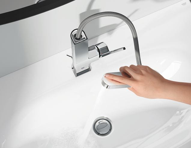 GROHE PLUS umyvadlová stojánková baterie, s odtokovou soupravou, chrom 23843003 Obrázek - fotka