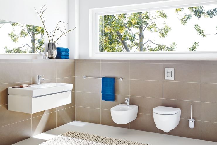 GROHE EUROSTYLE COSMOPOLITAN bidetová stojánková baterie, s odtokovou soupravou, Water Saving, chrom 33565002 Obrázek - fotka