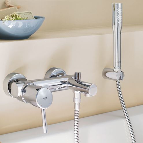 GROHE CONCETTO vanová nástěnná baterie, s přepínačem, chrom 32211001 Obrázek - fotka