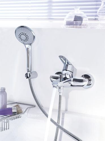 GROHE EURODISC COSMOPOLITAN vanová nástěnná baterie, s přepínačem, se sprchovou soupravou, chrom 33395002 Obrázek - fotka