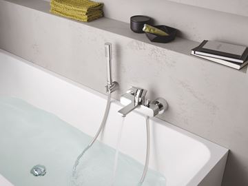 GROHE LINEARE vanová nástěnná baterie, s přepínačem, chrom 33849001 Obrázek - fotka