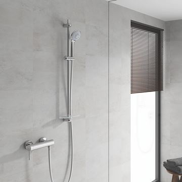 GROHE EUPHORIA 110 CHAMPAGNE sprchová souprava 4-dílná, ruční sprcha pr. 110 mm, 3 proudy, tyč, hadice, polička, chrom 27227001 Obrázek - fotka