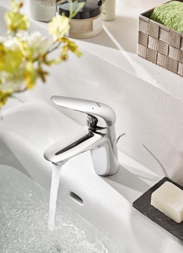 GROHE EUROSTYLE umyvadlová stojánková baterie, s odtokovou soupravou, chrom 23707003 Obrázek - fotka