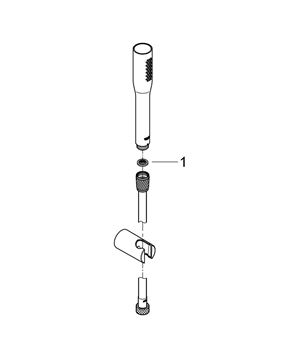 GROHE EUPHORIA COSMOPOLITAN STICK sprchová souprava 3-dílná, ruční sprcha 216 mm, hadice, držák, Water Saving, chrom 27369000 Obrázek - fotka