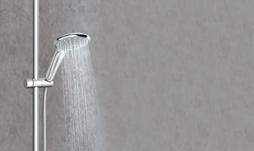 GROHE EUPHORIA 110 MONO sprchová souprava 4-dílná, ruční sprcha pr. 110 mm, tyč, hadice, polička, chrom 27267001 Obrázek - fotka