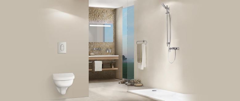 GROHE ARENA COSMOPOLITAN ovládací tlačítko pro dvě splachování, plast, matný chrom 38844P00 Obrázek - fotka
