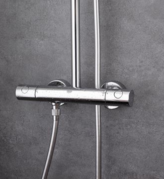 GROHE TEMPESTA COSMOPOLITAN 160 sprchový set s termostatickou baterií, horní sprcha, ruční sprcha se 2 proudy, chrom 27922000 Obrázek - fotka