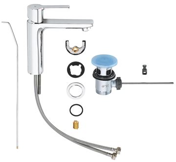 GROHE LINEARE umyvadlová stojánková baterie, s odtokovou soupravou, chrom 32114001 Obrázek - fotka