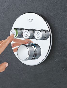 GROHE GROHTHERM SMARTCONTROL podomítková termostatická baterie, pro 3 spotřebiče, Water Saving, chrom 29121000 Obrázek - fotka