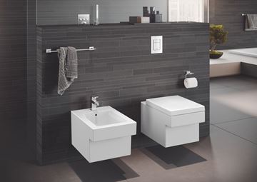 GROHE EUROCUBE bidetová stojánková baterie, s odtokovou soupravou, Water Saving, chrom 23138000 Obrázek - fotka