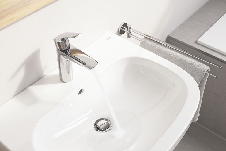 GROHE EUROSMART umyvadlová stojánková baterie, s odtokovou soupravou, chrom 23322003 Obrázek - fotka