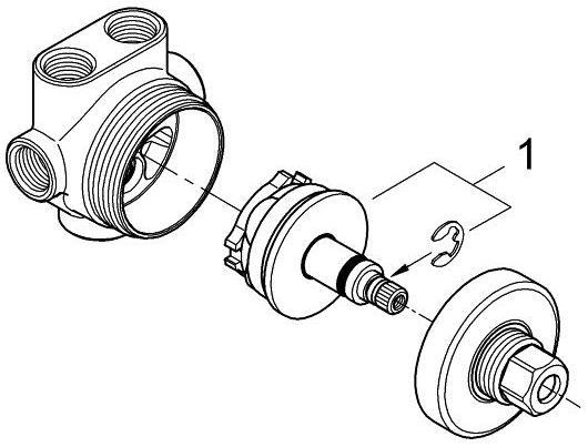 GROHE pěticestný ventil DN15 29033000 Obrázek - fotka