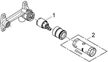 GROHE podomítkové těleso DN15 23200000 Obrázek - fotka