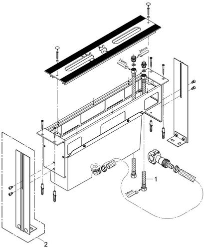 GROHE základní rám pro instalaci montážního tělesa 29037000 Obrázek - fotka