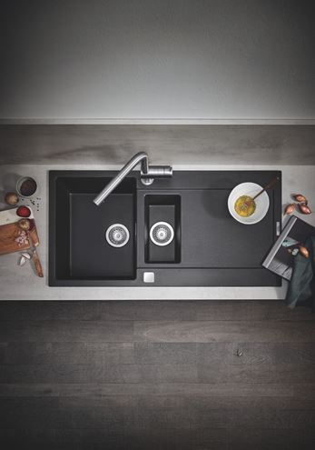 GROHE MINTA dřezová baterie, s vytahovací sprškou, supersteel 32168DC0 Obrázek - fotka