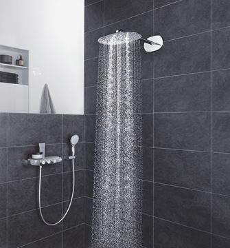 GROHE RAINSHOWER SMARTCONTROL DUO 360 sprchový set s termostatickou baterií, horní sprcha, ruční sprcha se 2 proudy, hadice, držák, chrom 26443000 Obrázek - fotka