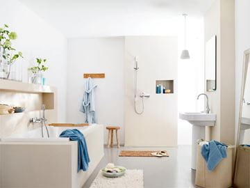 GROHE CONCETTO vanová nástěnná baterie, s přepínačem, se sprchovou soupravou, chrom 32212001 Obrázek - fotka
