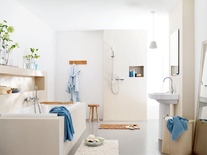 GROHE CONCETTO vanová nástěnná baterie, s přepínačem, se sprchovou soupravou, chrom 32212001 Obrázek - fotka