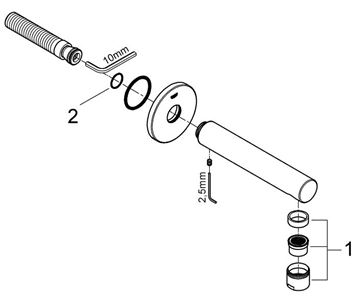 GROHE CONCETTO vanová vpust, chrom 13280001 Obrázek - fotka