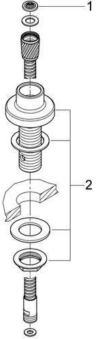 GROHE průchodka výsuvné sprchy, chrom 27151000 Obrázek - fotka
