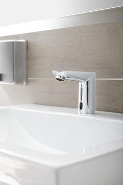 GROHE EUROECO COSMOPOLITAN E umyvadlová senzorová baterie pro jednu vodu napájení ze sítě, chrom 36269000 Obrázek - fotka