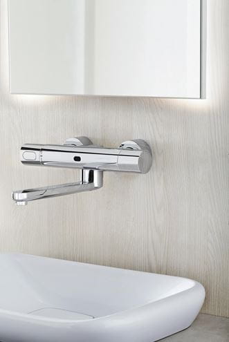 GROHE EUROSMART COSMOPOLITAN E umyvadlová termostatická senzorová baterie, napájení z baterie, chrom 36332000 Obrázek - fotka