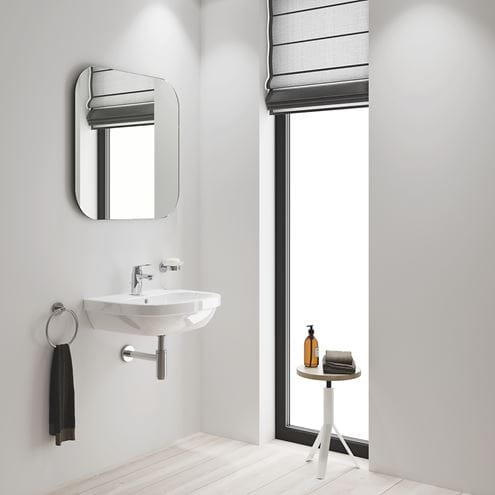GROHE EUROSMART COSMOPOLITAN umyvadlová stojánková baterie, s odtokovou soupravou, studený start, chrom 2337700E Obrázek - fotka