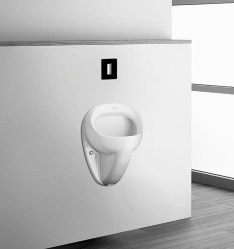 GROHE SKATE COSMOPOLITAN GLASS ovládací tlačítko splachování pro pisoár, sklo/plast, černá/chrom 38846KS0 Obrázek - fotka