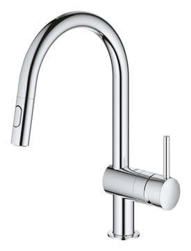 GROHE MINTA dřezová baterie, s vytahovací sprškou, chrom 32321002 Obrázek - fotka