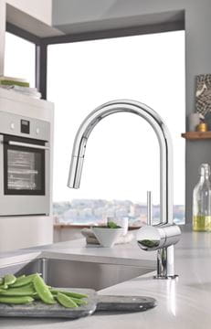 GROHE MINTA dřezová baterie, s vytahovací sprškou, chrom 32321002 Obrázek - fotka