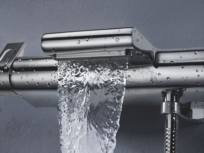 GROHE GROHTHERM 2000 vanová nástěnná termostatická baterie, s přepínačem, chrom 34464001 Obrázek - fotka