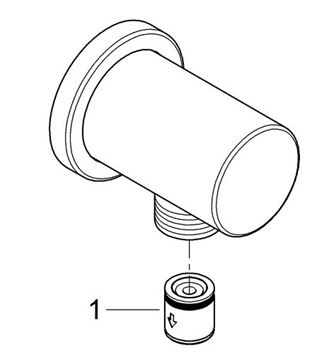 GROHE RAINSHOWER kolínko DN15, nástěnné, warm sunset 27057DA0 Obrázek - fotka