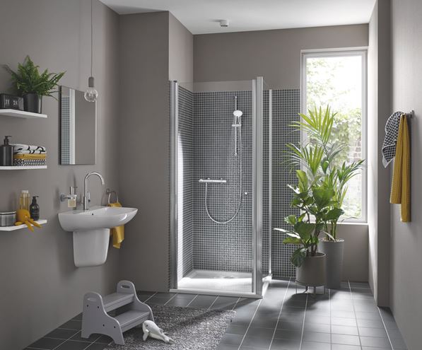 GROHE GROHTHERM 500 sprchová nástěnná termostatická baterie, Water Saving, chrom 34793000 Obrázek - fotka