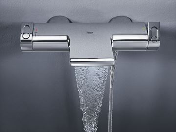 GROHE GROHTHERM 2000 vanová nástěnná termostatická baterie, s přepínačem, chrom 34174001 Obrázek - fotka