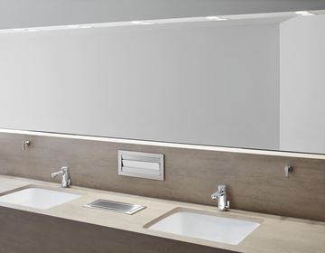 GROHE EUROSMART COSMOPOLITAN T umyvadlová stojánková baterie, s regulací teploty, samouzavírací, chrom 36317000 Obrázek - fotka