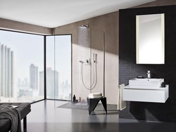GROHE EUPHORIA CUBE STICK sprchová souprava 3-dílná, ruční sprcha 216 mm, hadice, držák, chrom 27702000 Obrázek - fotka