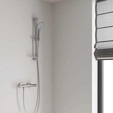 GROHE EUPHORIA 110 MASSAGE sprchová souprava 4-dílná, ruční sprcha pr. 110 mm, 3 proudy, tyč, hadice, polička, chrom 27231001 Obrázek - fotka