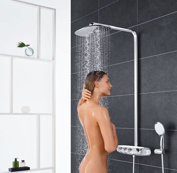 GROHE RAINSHOWER SMARTCONTROL DUO 360 sprchový set s termostatickou baterií, horní sprcha, ruční sprcha se 2 proudy, tyč, hadice, chrom 26250000 Obrázek - fotka